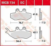 Ajp PR3 125 2010-2012 TRW Ceramica Pastiglie Freno MCB734