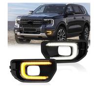 AJQBRMB Faro principale DRL Per Ford Per Ranger 2022 2023 Wildtrak XLT Sport Platino LED Luci Diurne Auto Paraurti Anteriore Guida Luci Diurne Auto 12V Fanale Proiettore(XLT Sport Platinum)