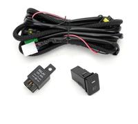 AJQBRMB Luci Antinebbia LED Faro Lampada Nebbia Griglia Copertura Lunetta Cromata Cablaggio Kit Interruttore Luci Per Ford Per Focus 2 MK2 2009 2010 2011 Fari Fendinebbia(Wires)