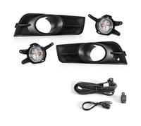 AJQBRMB Luci Antinebbia LED Luce Nebbia Alogena Lampada Nebbia Luce Diurna Wit Kit Telaio Copertura Per Chevrolet Per Cruze 2009 2010 2011 2012 2013 2014 Fari Fendinebbia(Halogen)