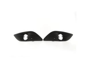 AJQBRMB Luci Antinebbia Per Ford Per Focus 2 MK2 2009-2011 LED Faro Fendinebbia Copertura Griglia Cornice Cromata Cablaggio Interruttore Kit Fari Fendinebbia(Covers)