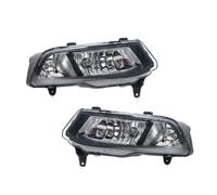 AJQBRMB Luci Antinebbia Per VW Per Polo 6C Hatchback 2014-2017 Auto Paraurti Anteriore DRL Lampada Luce Nebbia Trim Griglia Copertura Telaio Coperchio Lunetta Fari Fendinebbia(D one pair)