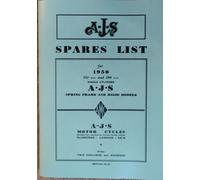 AJS 16M 18M Parti Lista 1950 Completamente Illustrato Moto Libro