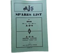 AJS Modello 16M 18 Moto Parti Manuale Catalogo Pezzi 1946 350 500 Singles