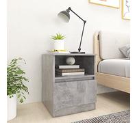 AJSEOYBS Bedside Table, tavolo consolle, comodino da console, 2 pezzi, grigio cemento, 40 x 40 x 50 cm, adatto per soggiorno, comodino, camera da letto, studio, ufficio