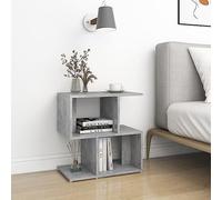 AJSEOYBS Bedside Table, tavolo consolle, comodino grigio cemento, 50 x 30 x 51,5 cm, adatto per soggiorno, comodino, camera da letto, studio, ufficio
