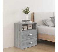 AJSEOYBS Comodino, consolle, tavolo da salotto, comodino, comodino, comodino, camera da letto, studio, ufficio, colore grigio, 50 x 32 x 60 cm