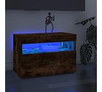 AJSEOYBS Lowboard - Credenza per TV con luci a LED, 60 x 35 x 40 cm, adatta per camera da letto, soggiorno, ricevimenti, salotti, sale conferenze