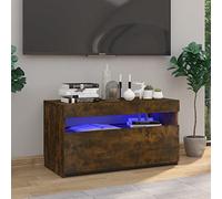 AJSEOYBS Lowboard - Credenza per TV con luci a LED, 75 x 35 x 40 cm, adatta per camera da letto, soggiorno, ricevimenti, salotti, sale conferenze