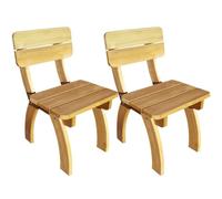 AJSEOYBS Sedie da giardino, con schienale alto, 2 pezzi, in legno di pino impreziosito, adatte per soggiorno, camera da letto, giardino, balcone, terrazza, cucina, esterno
