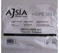 2000 GUANTI MONOUSO IN POLIETILENE TRASPARENTI USA E GETTA AMBIDESTRO NO TALCO