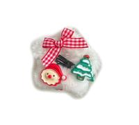 AJTUTUS 1 pz/10 pz Peluche A Forma Di Stella Forcine Per Ragazze Calde Clip Di Capelli di Natale Carnevale Fotografia Clip di Capelli per