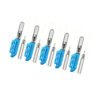 AJTUTUS 5Pcs LED Allarme Morsi Impermeabile Lampada di Allarme ABS Luce di Pesca con Montaggio a Sgancio Rapido e Resistenza agli agenti atmosferici Accessori da