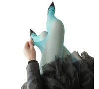 AJTUTUS Collant a vita alta, calze autoreggenti per cosplay, calze sottili velate da donna, Verde, Taglia unica