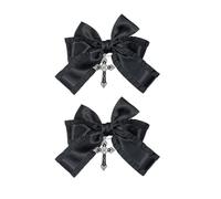 AJTUTUS Fiocchi di capelli del nastro con il pendente della clip dei capelli della clip di capelli delle donne Barrettes PonytailHolder per la ragazza strumento di styling dei capelli