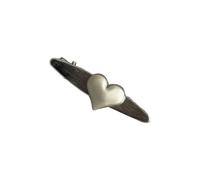 AJTUTUS Graziosa clip per capelli coreana a forma di cuore 3D, accessori per capelli opachi a forma di cuore con becco d'anatra