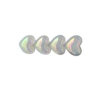 AJTUTUS Piccolo fermaglio per capelli per ragazze calde che brillano di colore a forma di cuore mollette per capelli bianco brillante coda di cavallo clip per capelli per ragazze adolescenti