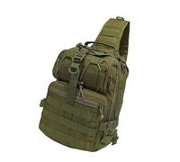 AJTUTUS Pratica borsa da petto Oxfords per escursionismo, campeggio, viaggi, attività all'aperto, design resistente agli strappi, multi scomparto, Verde