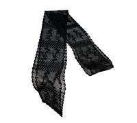 AJTUTUS Sciarpa Beach Cover Up Leggero Cotone Traspirante Multiuso Capo Wrap Protezioni Solari Protezione Solare Head Wrap, Nero , M