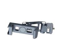 AJTUTUS Supporto a clip in alluminio con pattino freddo Ruota Adattatore di montaggio per cellulare Clip regolabile per treppiede per telefono