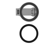 AJTUTUS Supporto compatto pieghevole per cellulare, regolabile, angolato, magnetico, filettatura da 1/4, per treppiede, studio e uso esterno