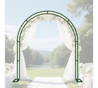 AJTXCSFOQL Arco per Rose Rampicanti 260 280 240 180 120 400 cm, Supporto in Metallo con Base Pergolato da Giardino per Interni ed Esterni, Resistente Arco di Nozze(Green,300 x 250 x 40 cm)