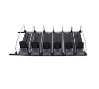 AJUNJIIL Bevanda automatica bere spinger glide larghezza regolabile funzionamento semplice lavoro risparmio di auto -spushing black può organizzare l'organizzatore per frigorifero (31 cm)