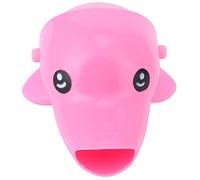 AJUNJIIL Extender di rubinetti cartoni animati Extender per ugelli d'acqua carini per bambini che lavano le forniture (Rosa)