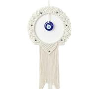 AJUNJIIL Handwoven Turkish Evil Eye Wall Hanging, Positive Energy Decor