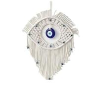 AJUNJIIL Handwoven Turkish Evil Eye Wall Hanging, Positive Energy Decor