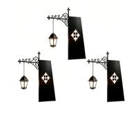 AJUNJIIL Library Lantern Decorative Bookshelf Lighting, Reading Book Shelf Light For Bookworms, Antique LED Book Nook Lamp Ornament For Study Reading Corner Home Library(3 pcs)