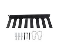 AJUNJIIL Organizzatore da palestra Rack 8 ganci Versatile supporto da parete per attrezzature da palestra Gancio per fasce per esercizi Bilanciere Corda per saltare