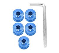 AJUNJIIL per doppia velocità a doppia tripla, vite di corona in bicicletta, bullone a ruota a catena, set da 5 pcs, parti di sostituzione durevoli, facile installazione, adattarsi (7 mm)