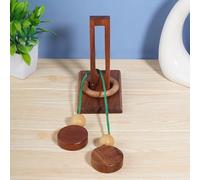 Ajuny Denk Sport Puzzle in legno con passante per corda gioco per adulti e bambini - Puzzle con corda di pensiero sfida giocattolo per divertimento in famiglia e decorazione per la casa