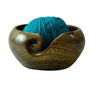 Ajuny Porta Palline di Lana Fatto a Mano in Legno di Mango di Grandi Dimensioni con Regali dal Design Elegante