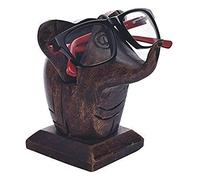 Ajuny Portaocchiali Decorativo in Legno Fatto a Mano Espositore per Occhiali da Sole Occhiali da Vista Organizer per Scrivania Ufficio casa Tavolo Decorazioni Regali (a Forma di Elefante)