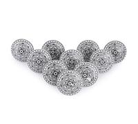 Ajuny Set di 10 Pomelli in Ceramica Stampati in Nero e Bianco per Ante di Armadi Cassetti e Mobili per Mobili da Cucina Cassettiere per Bagno Pomelli Decorativi in C eramica Fatti a Mano