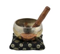Ajuny, splendida campana tibetana buddista in ottone, ottima idea regalo per meditazioni e guarigione del suono, 10,5 x 5,75 cm