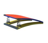 AJVAAIAC Trampolino Trampolino da Ginnastica Combinazione di trampolini per Bambini Puntelli da Allenamento per Volteggio per Bambini con 2 Molle per Bambini