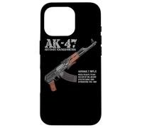 AK-47 Fucile d'assalto russo AK Kalashnikov Cutaway grafico Custodia per iPhone 16 Pro