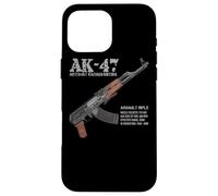 AK-47 Fucile d'assalto russo AK Kalashnikov Cutaway grafico Custodia per iPhone 16 Pro Max