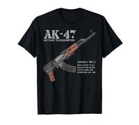 AK-47 Fucile d'assalto russo AK Kalashnikov Cutaway grafico Maglietta
