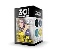 AK Acrylics 3Gen AIRCRAFT SET AK11689 WWII RAF UNIFORM COLORS 3G (4x17ml)