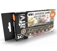 AK Acrylics 3Gen AK11774 WWII Japanese Army AFV Colors SET 3G (6x17ml)