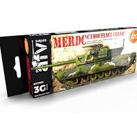 AK Acrylics 3Gen AVF SET AK11653 MERDC CAMOUFLAGE COLORS 3G (8x17ml)