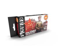 AK Acrylics 3Gen FIGURE SET AK11635 SOVIET WWII UNIFORM COLORS 3G (6x17ml)