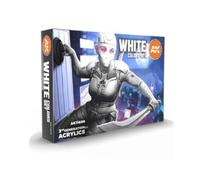 AK Acrylics AK11609 - Set di colori bianchi (6 x 17 ml)