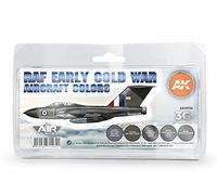 AK Acrylics - Set di aerei da 3 gen, AK11756, set di colori aerei per la prima guerra fredda, 3G, 8 x 17 ml