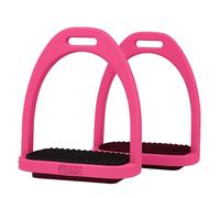 AK Baspro - Staffa per cavallo, in plastica, ad alta resistenza, durevole, in plastica di qualità, staffe di sicurezza, staffe per equitazione con cuscinetto in gomma antiscivolo, AKRS-6047-02 (rosa