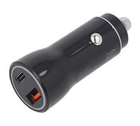 AK-CH-16 Alimentatore Auto USB A-Femmina, USB C-Presa Sp.Corrente: 12-24VDC A...